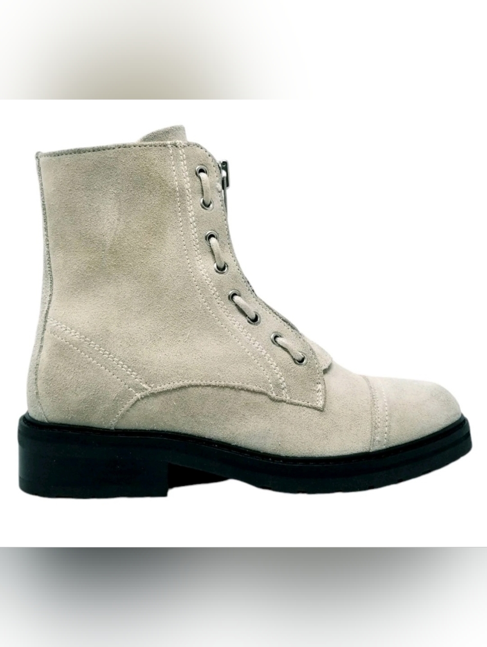 All Saints Ariel Leather Combat Boot size 10 - Picture 3 of 11